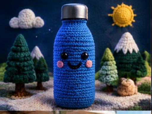 Ilustración conceptual: crochet con ia